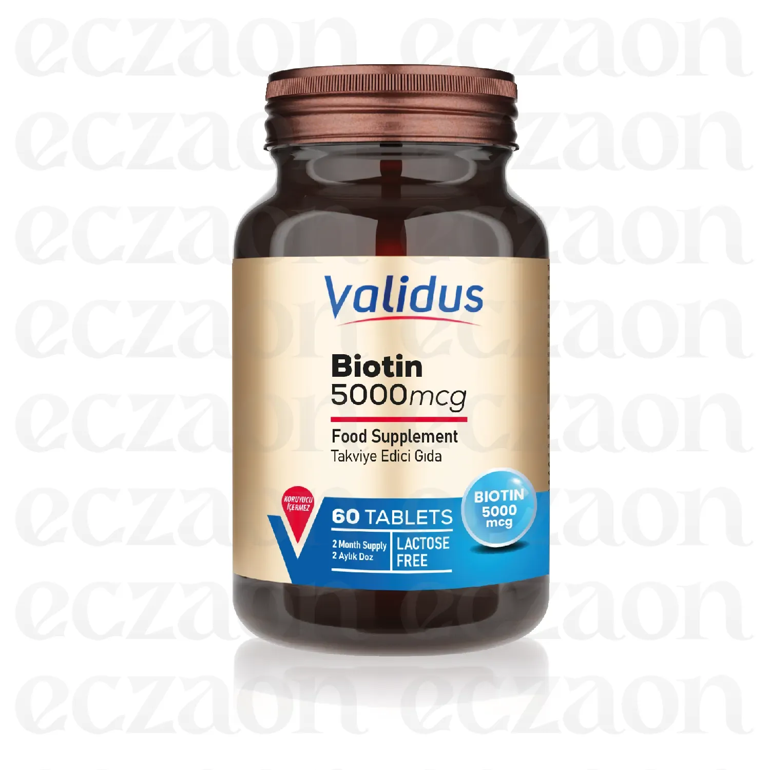 Biotin 5000 mcg 60 Tablets