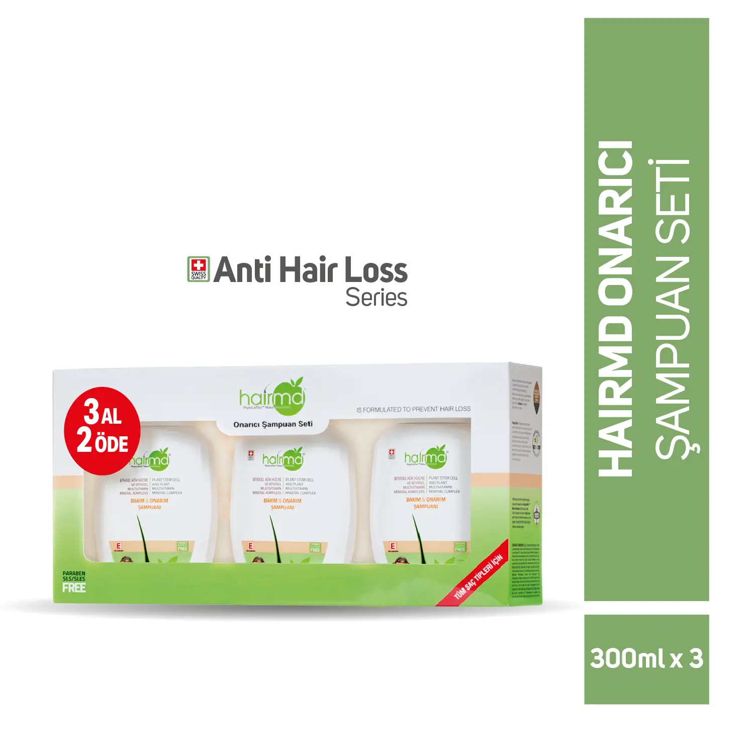 Repair Shampoo 300 Ml*3 Pcs Set