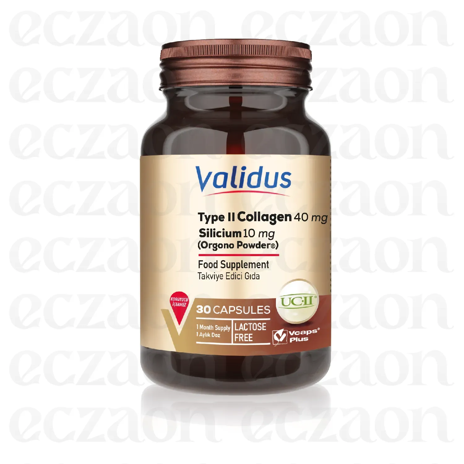 Type II Collagen 40 mg + Silicium 10 mg 30 Capsules