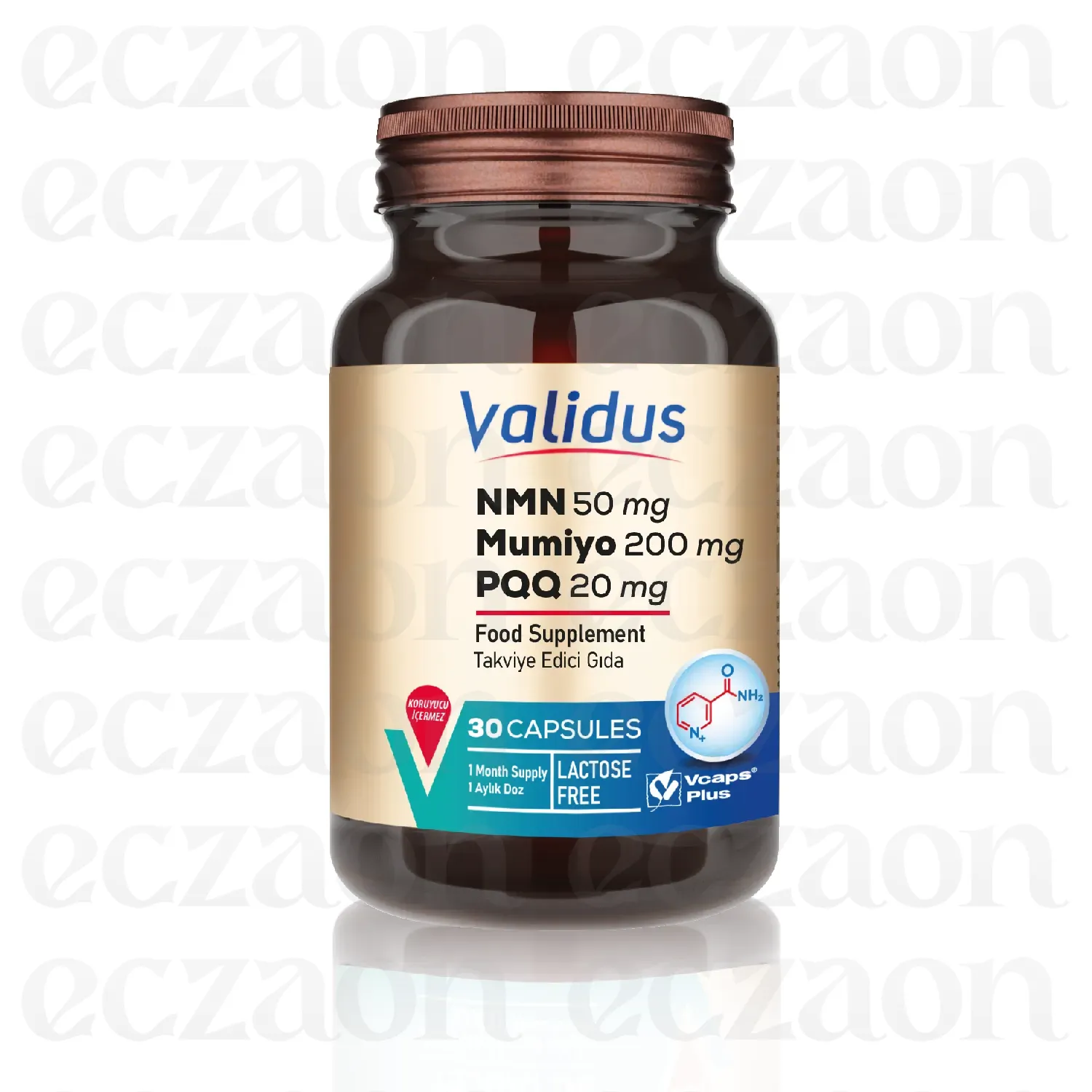 NMN 50 mg + Mumiyo 200 mg + PQQ 20 mg 30 Capsules