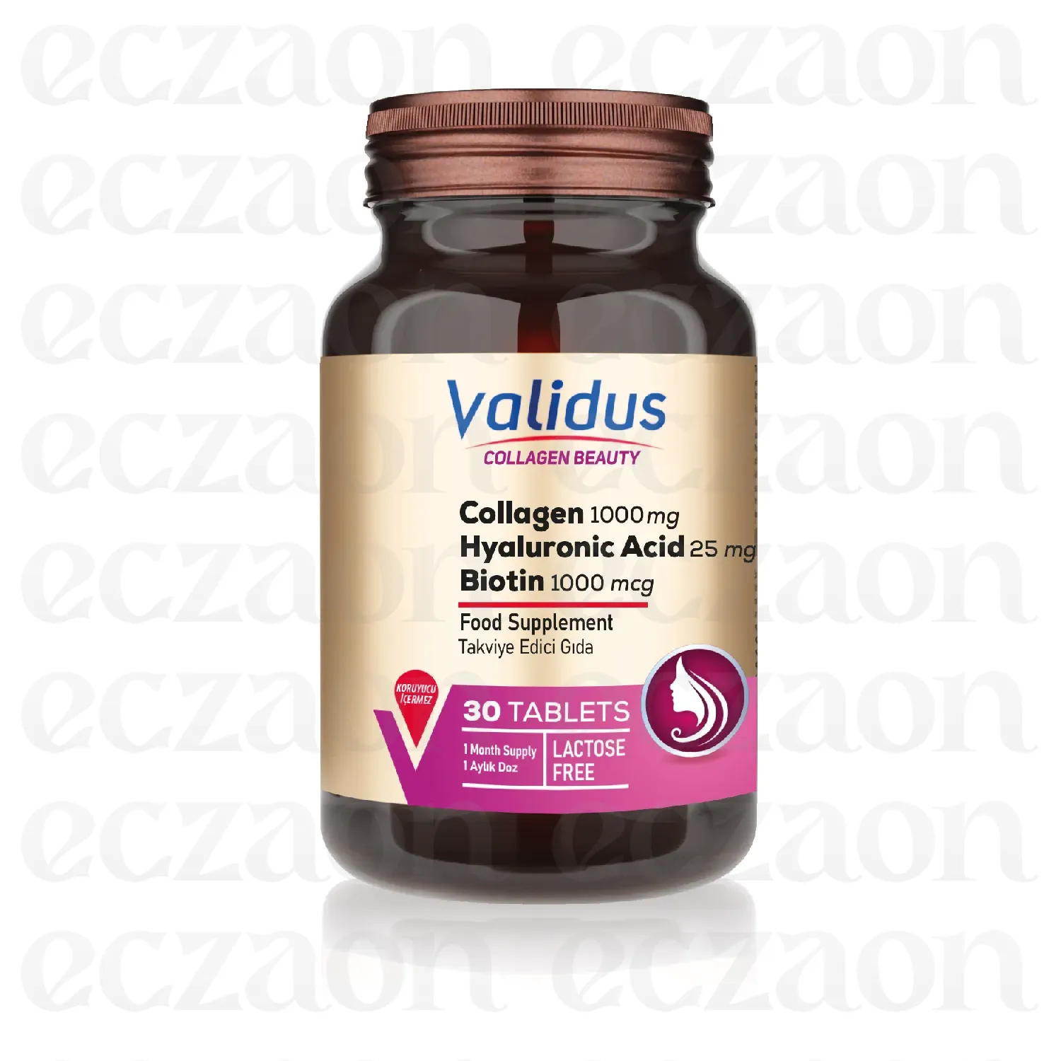 Collagen 1000 mg + Resveratrol + Hyaluronic Acid 30 Tablets