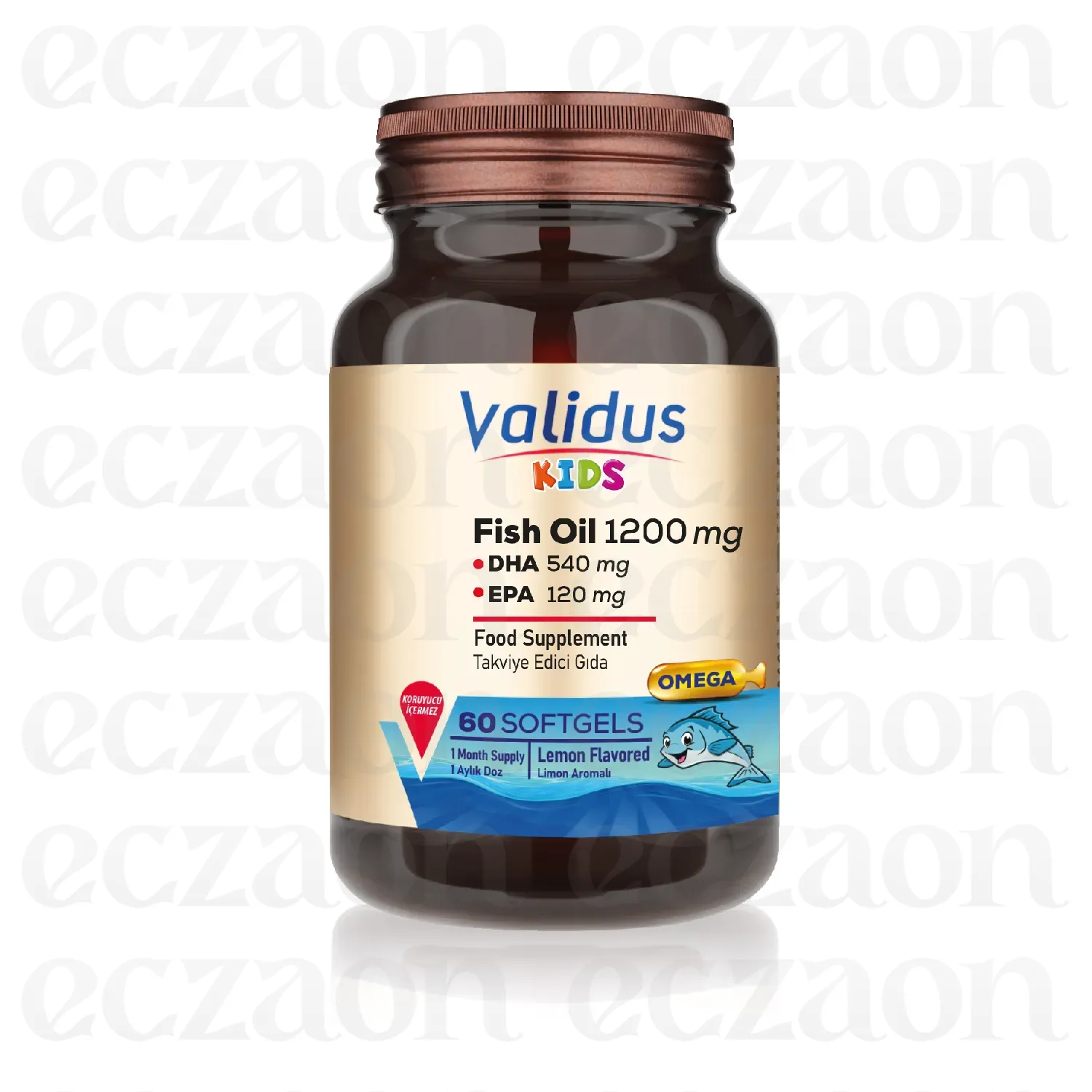 Kids Fish Oil 1200 mg 60 Softgel