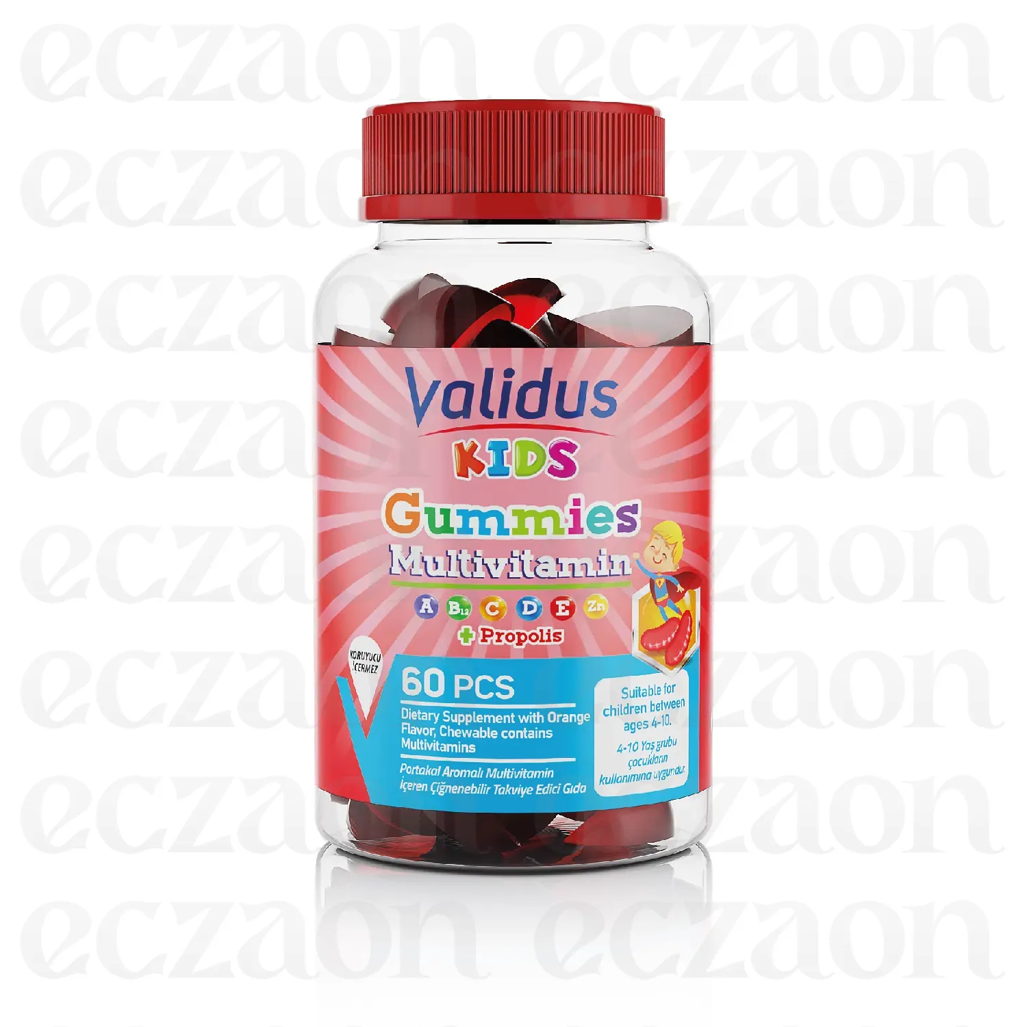 Kids Multivitamin 60 Gummies (Bovine Gelatin)