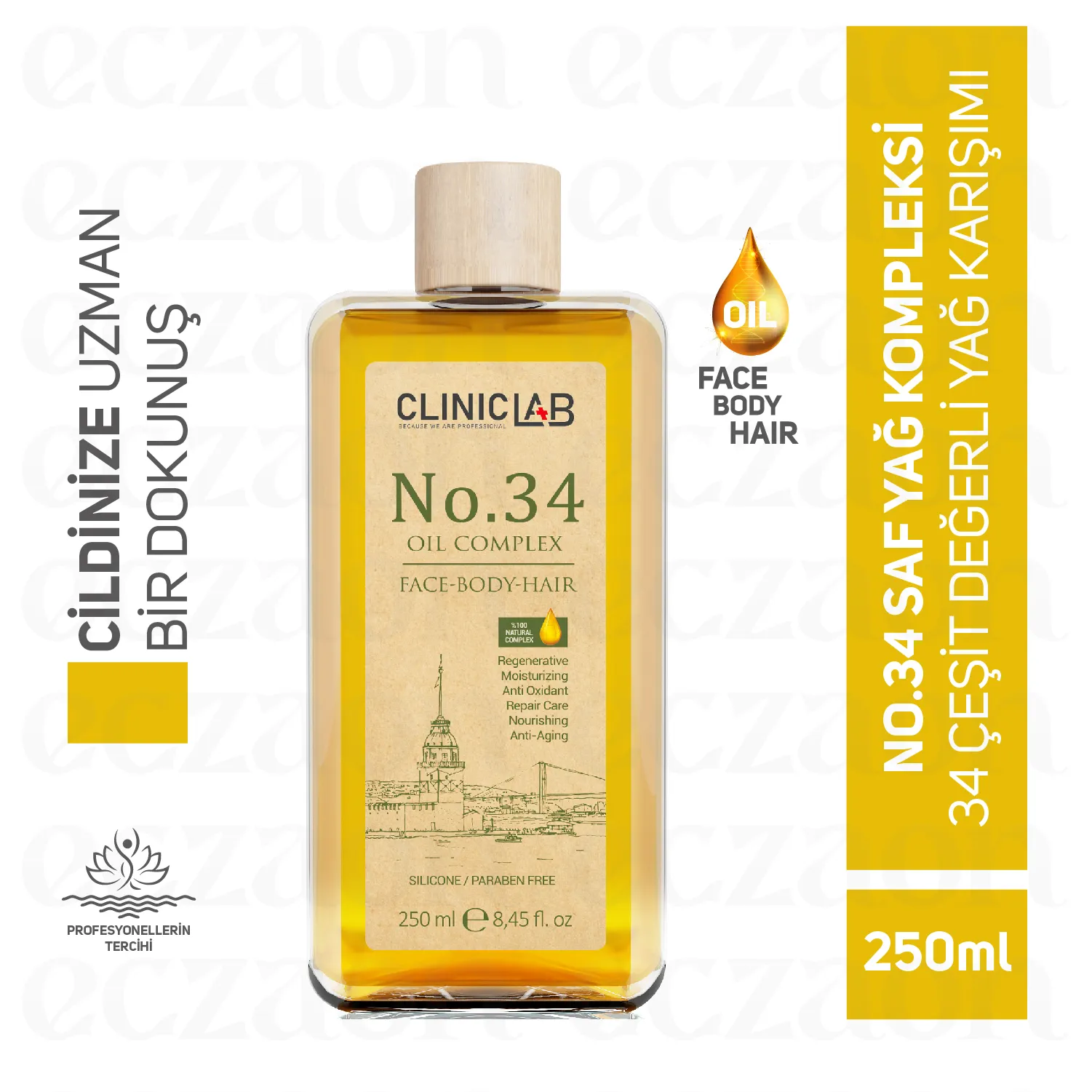 No:34 Oil Complex / for Face-Body-Hair 250 mL