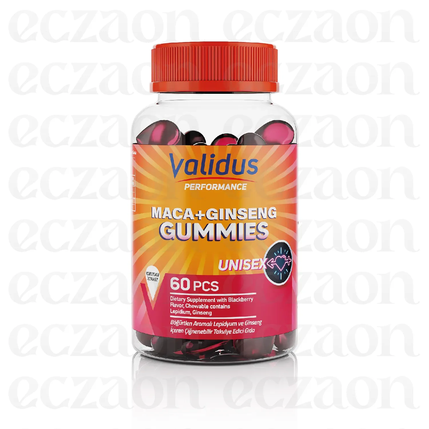 Performance Maca + Ginseng 60 Gummies (Pectin)